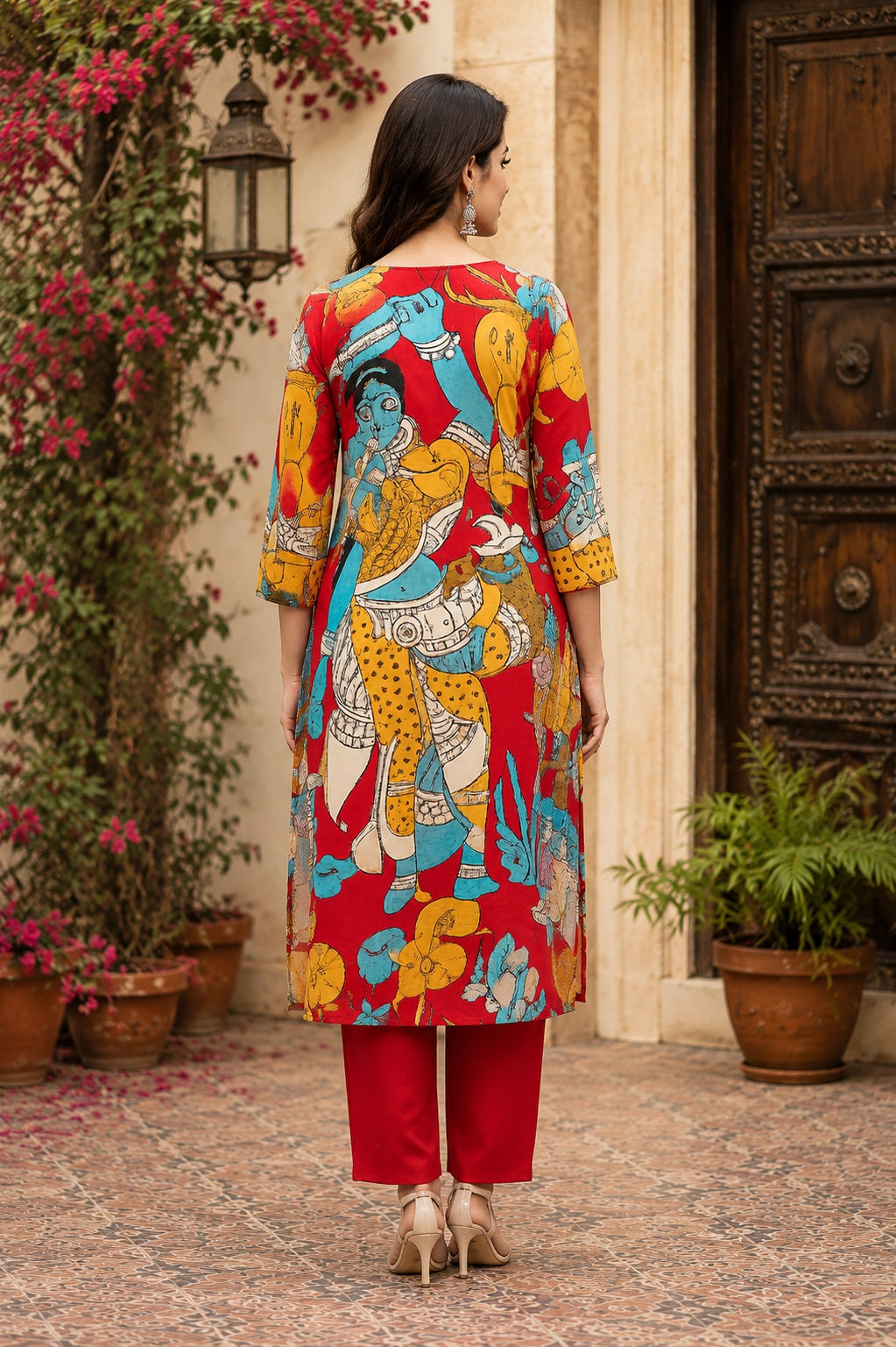 Kalamkari 2 Piece Dress