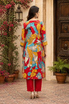 Kalamkari 2 Piece Dress