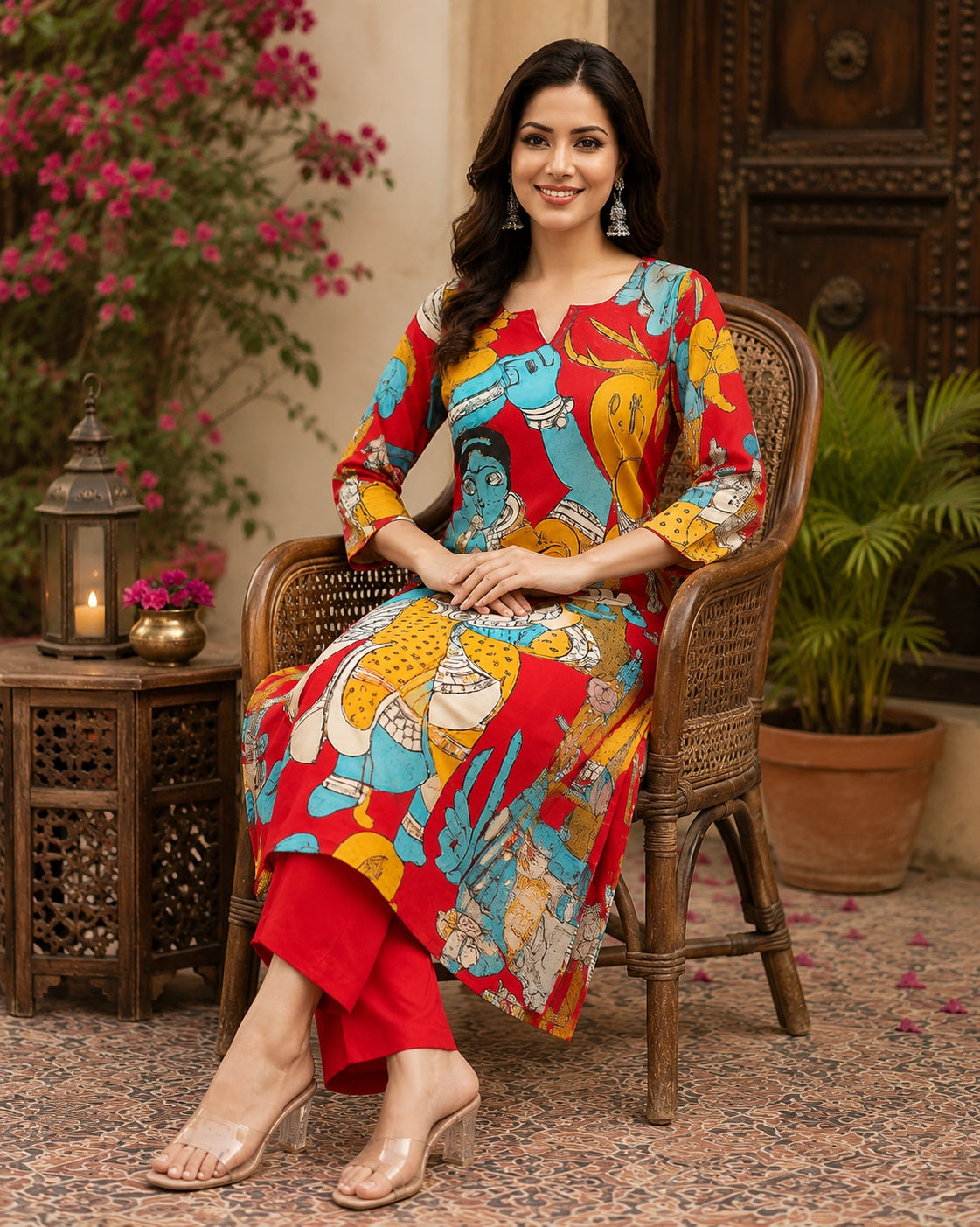 Kalamkari 2 Piece Dress
