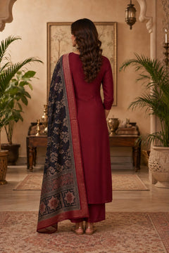 Mul Chanderi 3 Piece suit
