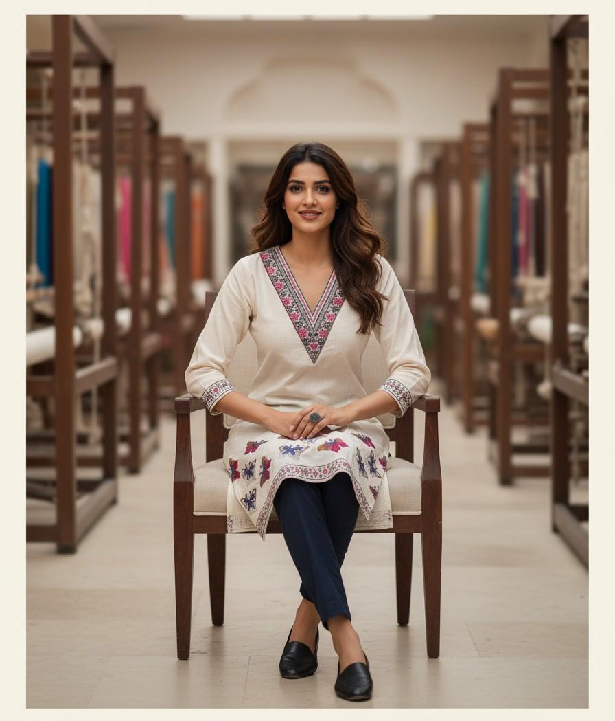 Floral Summer kurti