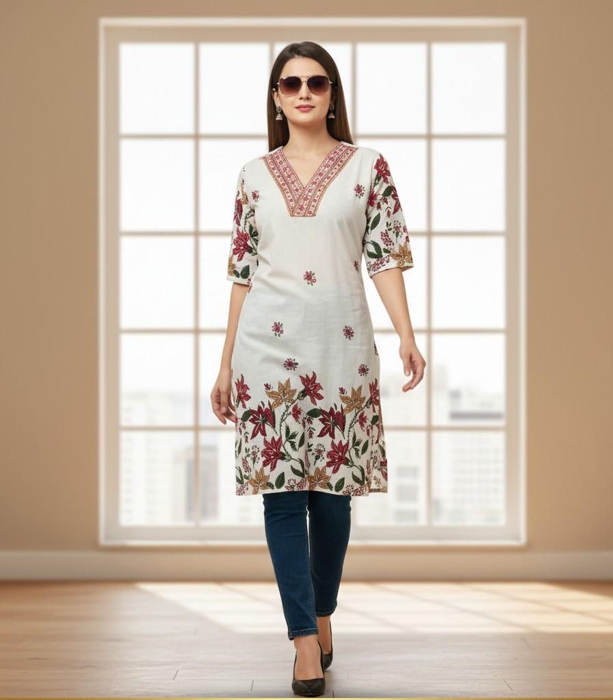 Floral Summer kurti