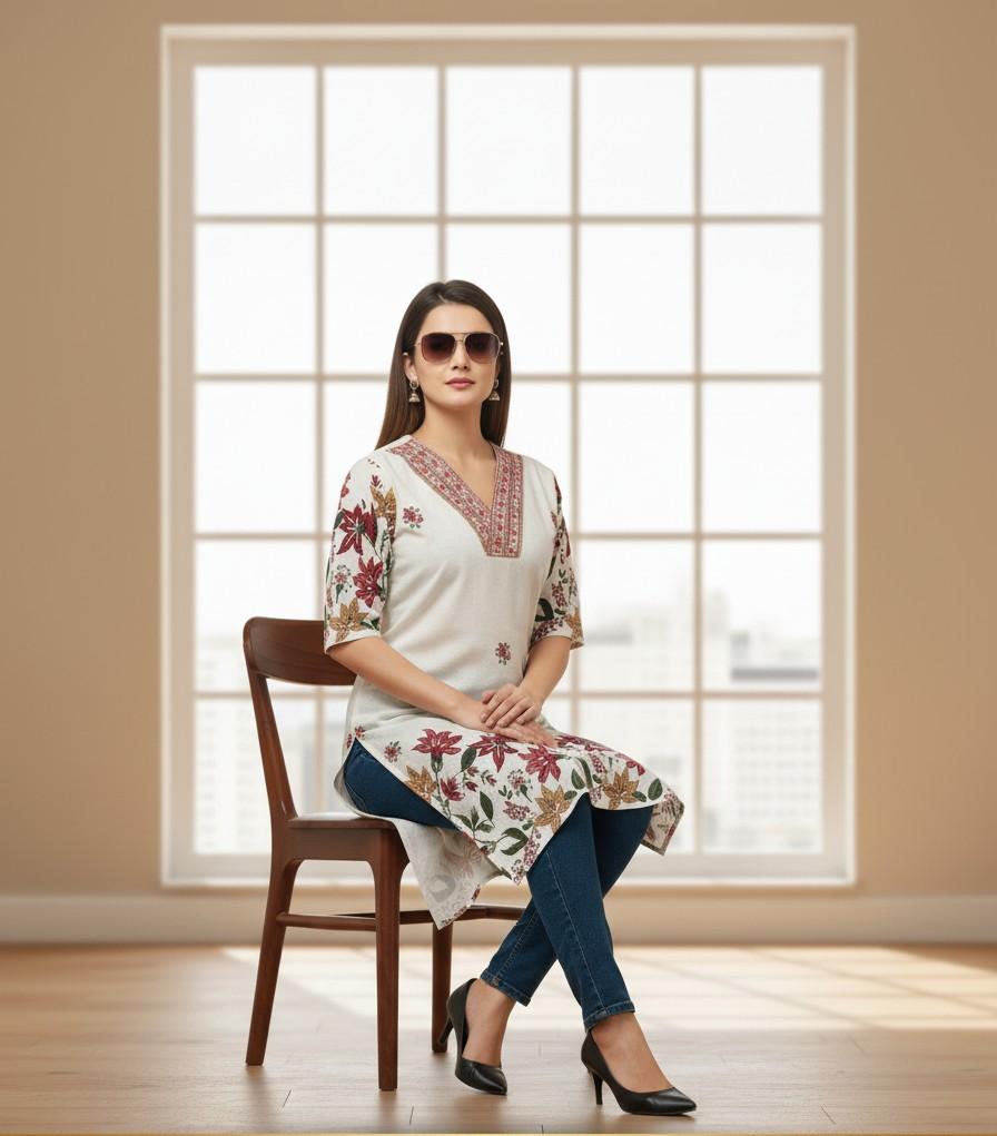 Floral Summer kurti