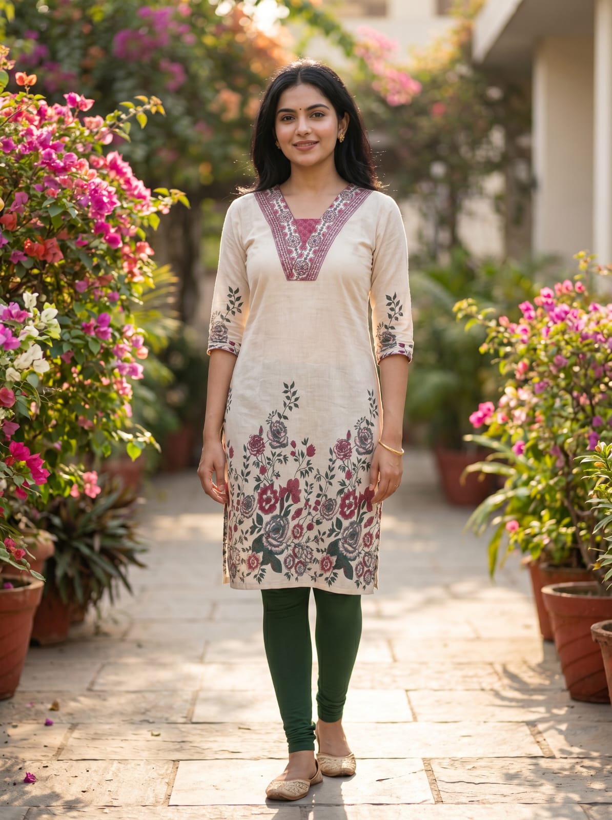 Floral Summer kurti