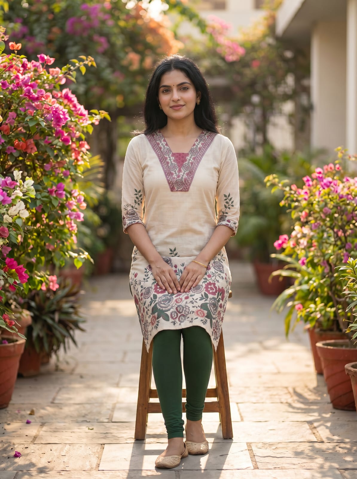 Floral Summer kurti
