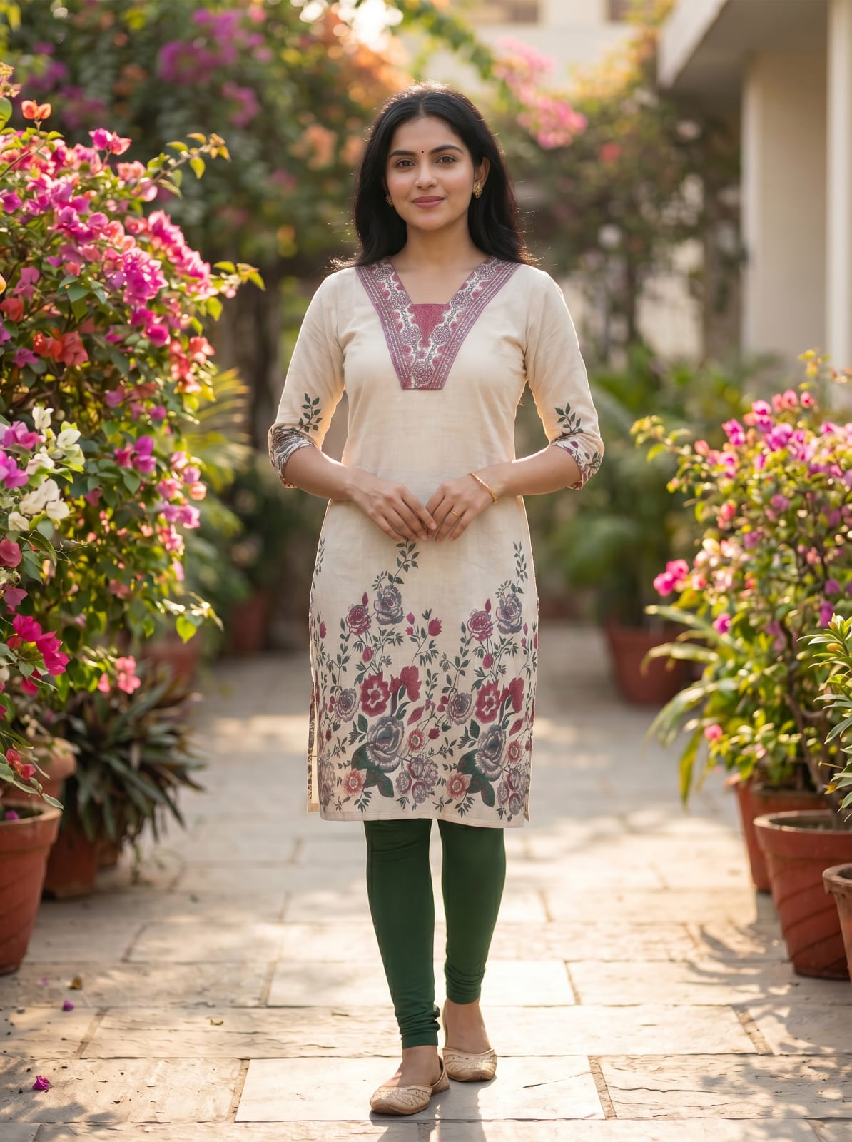 Floral Summer kurti