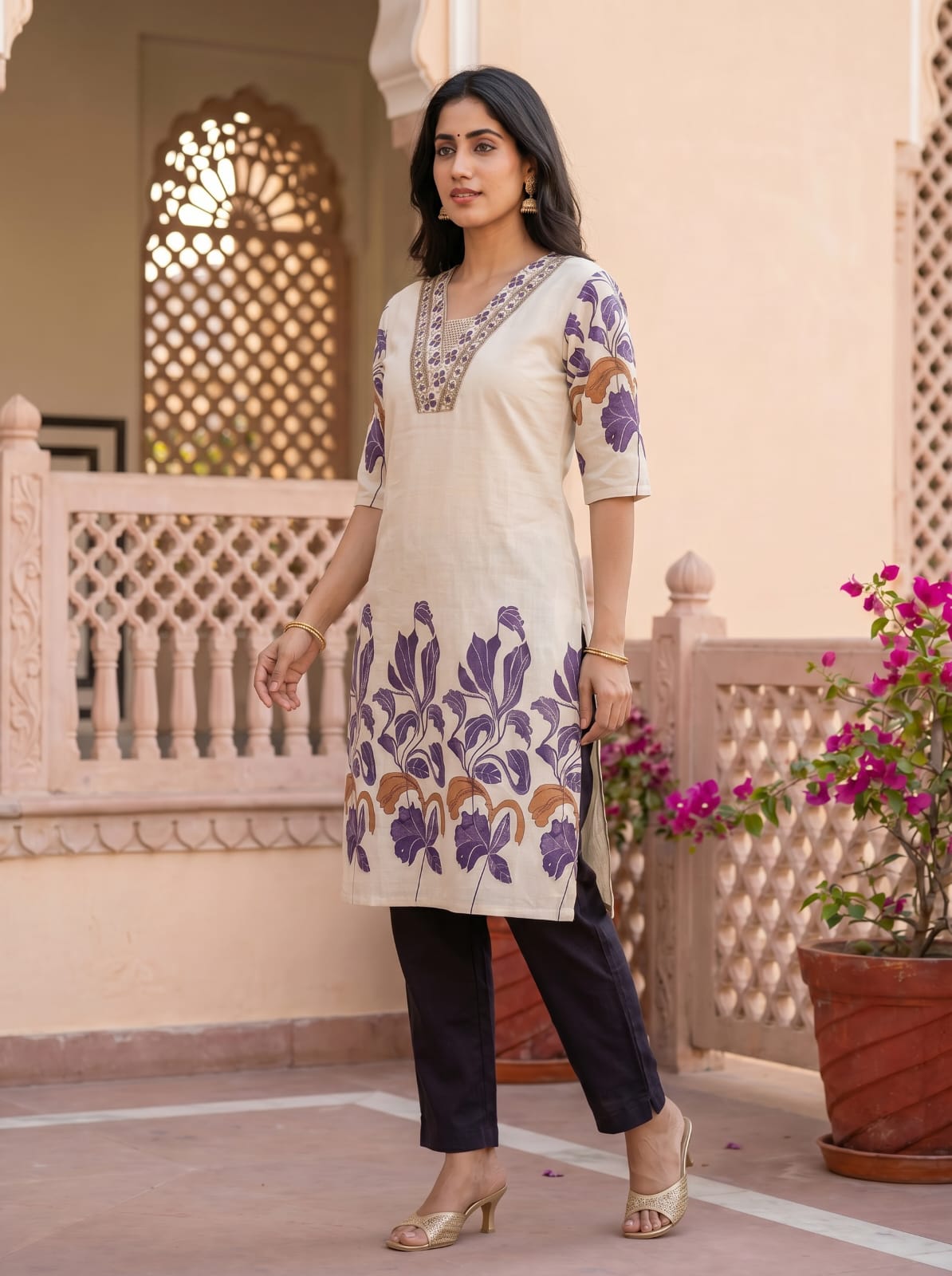 Floral Summer kurti