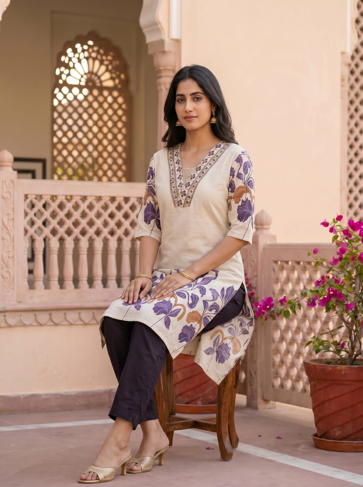 Floral Summer kurti