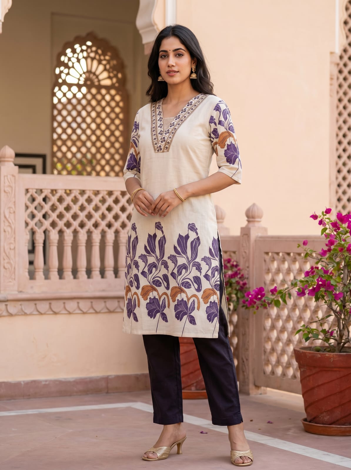 Floral Summer kurti