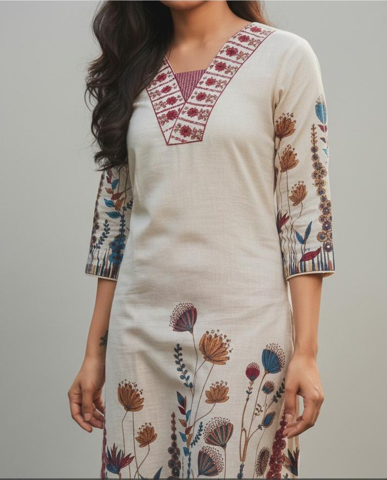 Floral Summer kurti